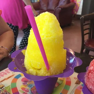 Large banana snocone