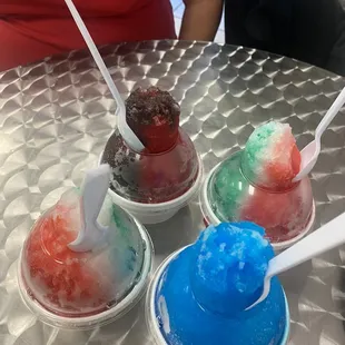 three different flavors