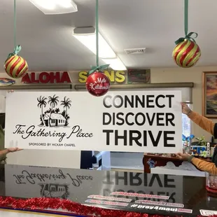 Plexiglass large sign