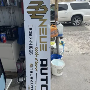 Neue Auto Sign - Done in 24 hours. Excellent craftsmanship