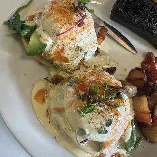Avocado Spinach Tomatoes Benedict