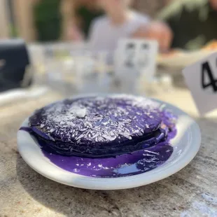 Ube Coconut Pancakes