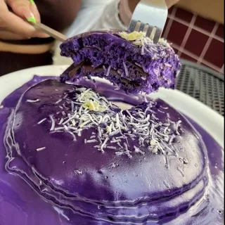 Ube Coconut Pancakes