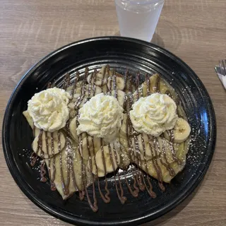 Banana Nutella N'cream crepes