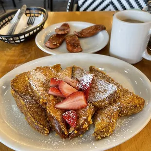 Captain Mac Nut French Toast &amp; A Side Of Portuguese Sausage