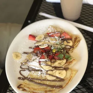 Strawberry, Banana and Nutella Crepe
