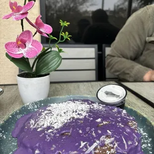 Ube Coconut Pancakes