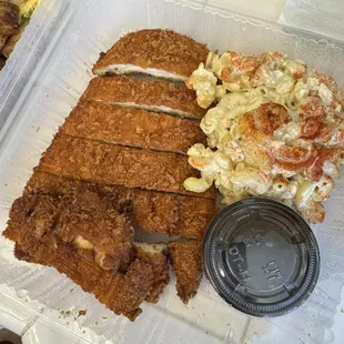Chicken Katsu with Macaroni Salad