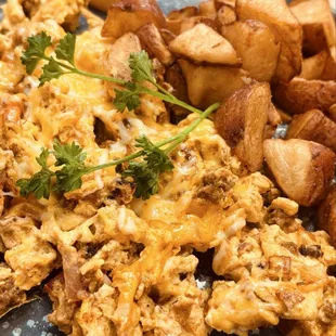 Chorizo Scrambler with potatoes