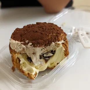 Coffee tiramisu cream puff