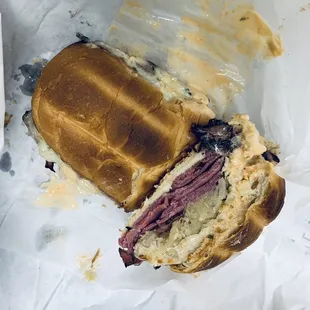 Pastrami on white (not rye)