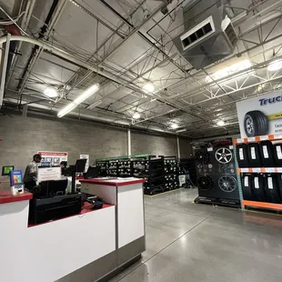 the inside of a store