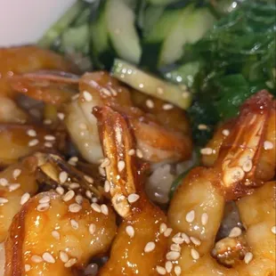 Shrimp Teriyaki With White Rice