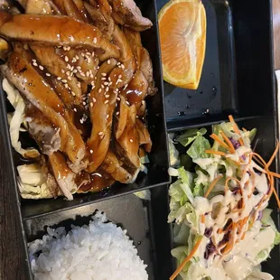 Chicken teriyaki bento