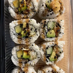 Shrimp tempura maki