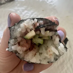 Ume and cucumber roll