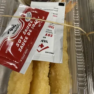 a package of sushi