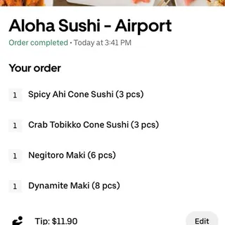 Crab Tobikko Cone Sushi