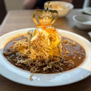 The King Loco Moco with added onions