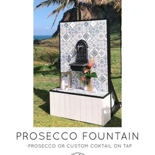Prosecco fountain