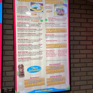 Part of the menu