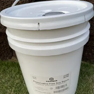 Used 5 gallon shoyu bucket with lid $2