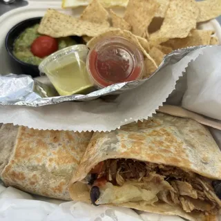 Burrito and 2 Sides