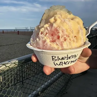 Made a blueberry watermelon with extra sno cap (always extra)