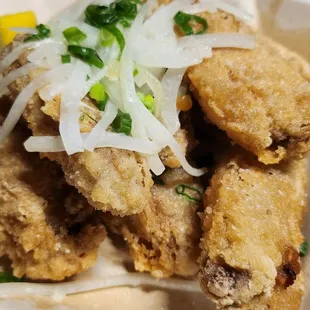 Wings, it came with a salt and pepper container.