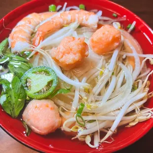 Shrimp and Shrimp Cake Pho