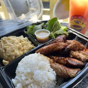 Hawaiian Grilled BBQ Chicken Plate