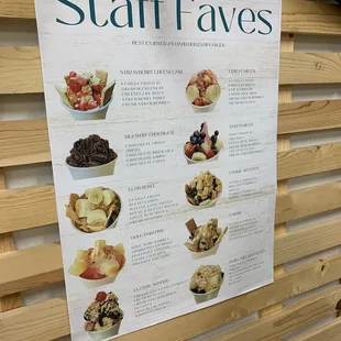 a menu for a restaurant