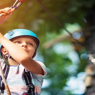 Kids love ziplining the most!