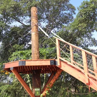 One of many Ziplining Platforms