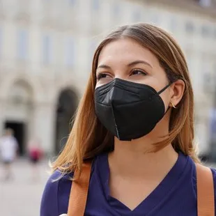 Wearing a KN95 can help protect you better when you're out in public.  Try our Black KN95.