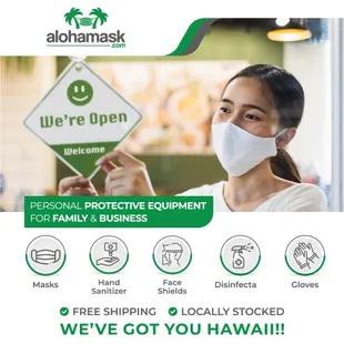 Helping businesses reopen and stay healthy is a top priority for AlohaMask.com