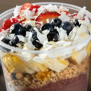 T Street Acai Bowl with Blueberries Honey and Coconut