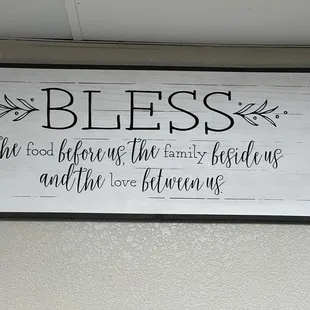 The sign inside, it&apos;s run by kind folks.