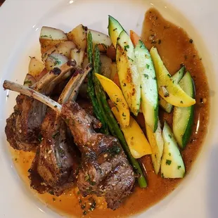 lambchops &amp; veggies