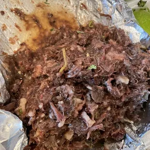 Chunks of fat and nasty grease!