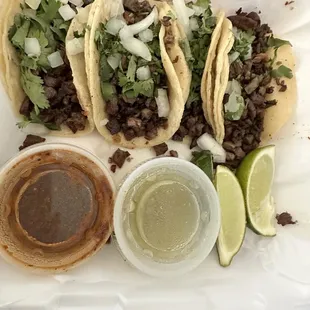 4 beef tacos $11. Pretty good.