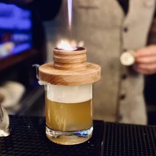 Get toasty with the Around The Campfire Old Fashioned!