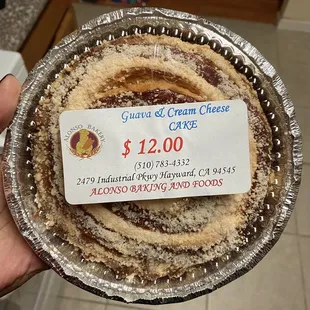 Guava cream cheese cake