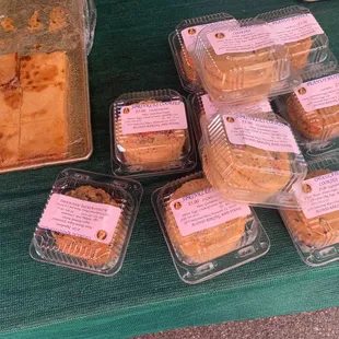 Lemon bars and cookies