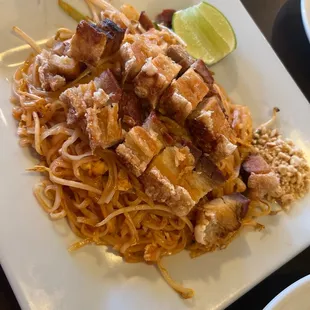 Pad Thai Crispy Pork Belly