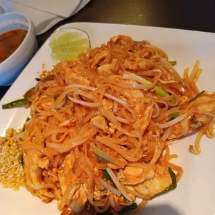 Lunch chicken pad Thai, $9.50.