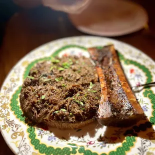 a plate of food on a table