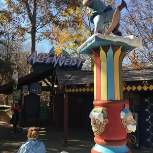Entrance to the Alpengeist Roller Coaster