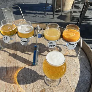 Flight and full pour