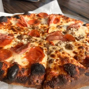 Thursdays are Pizza Nights!  Meat Lovers pizza!  Fire Roasted!